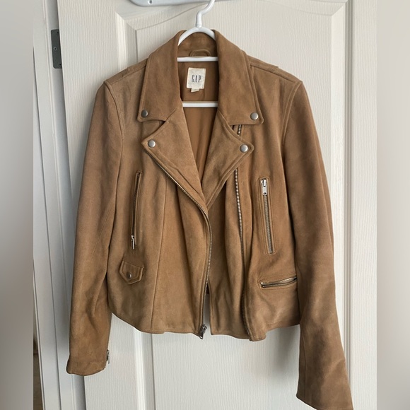 GAP Moto Jacket Size M (Fits like a L) - Picture 2 of 4